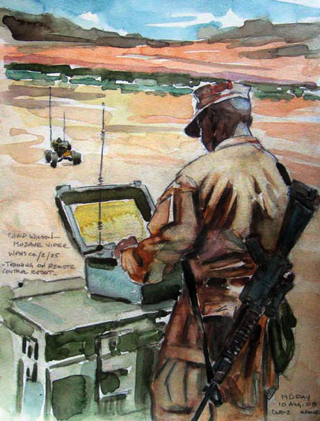 Combat Art Honorable Mention: CWO2 Michael Fay